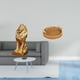 thumbnail image 2 of Escultura de león, cesta de frutas tejida, estatua coleccionable, adorno de mesa, figura artística, cuenco decorativo para servir aperitivos, plato de, 2 of 8
