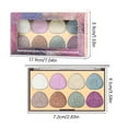 8 Colors Glitter Shimmery Glittery Eyeshadow Makeup Pallet Glitter For