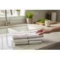 thumbnail image 5 of Serafina Home Green And Red Striped Chevron Kitchen Towels, Set Of 6  16" x 26", 5 of 10