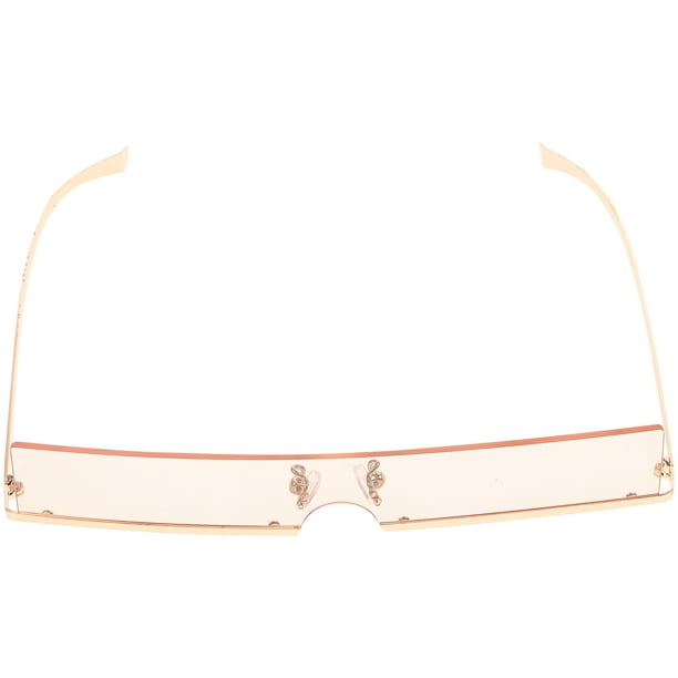 Gafas de sol sin montura personalizadas, lentes rectangulares con marco pequeño, foto de calle de moda, 1 ud.
