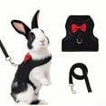 thumbnail image 1 of HeeHom Christmas Bunny Harness Leash Set - Soft Mesh Vest for Rabbits Kittens Ferrets Small Pets - Adjustable Escape-Proof Design, 1 of 6