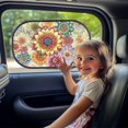 thumbnail image 3 of Yuyamidu Dahlia Car Sun Shade for Women Foldable Side Window Sunshades for Cars 2 Pack Universal Car Sunshade Accessories, Sun Glare and UV Rays Protection, 3 of 7