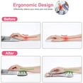 thumbnail image 3 of Wrist Rest Support for & Keyboard Set, Peony Ergonomic Mousepad Non-Slip Rubber Base Home/Office Pain Relief & Easy Typing Cushion with Neoprene Cloth & Raised Memory Foam, White, 3 of 7