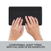 Logitech Keys-To-Go Super-Slim and Super-Light Bluetooth Keyboard for iPhone, iPad, and Apple TV, Black