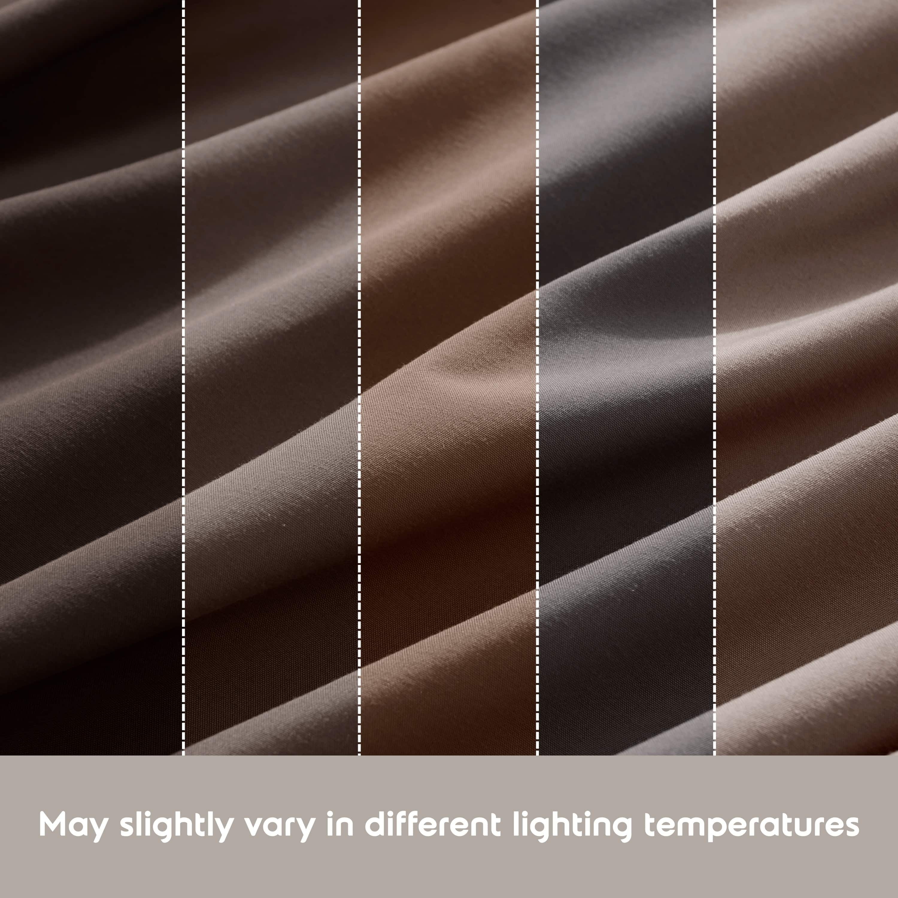 Lammaloe Twin XL Sheets Set, Hotel Style Deep Pocket 3 Piece Bed Sheets, Soft Microfiber Kids Bedding Set, Chocolate Brown