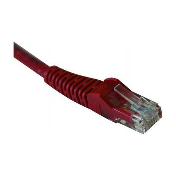 Tripp Lite 15-ft. Cat6 Gigabit Snagless Molded Patch Cable(RJ45 M/M) - Red