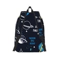 thumbnail image 3 of Daiia Space Vintage Canvas Backpack for Men and Women ,Hiking Backpack,Travel Laptop Bag for School,Large Capacity Backpack, 3 of 8