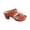 Red, variant on Women’s 2025 Summer Two-Strap Ankle Sandals Adjustable Low Block Heel Slides - Backless Mule Design for Beach Walking, Travel & Everyday Comfort