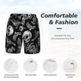 thumbnail image 5 of Lsque Mens Swim Trunks Skull bird bat spider Pattern - Bathing Suit Compression Liner - Beach Swim Shorts Swimwear - (S-3XL) - Stretch Quick Dry -Medium, 5 of 9