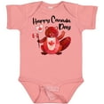 thumbnail image 3 of Inktastic Happy Canada Day Cute Red Beaver with Canadian Flag Boys or Girls Baby Bodysuit, 3 of 5