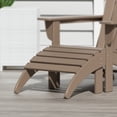 thumbnail image 2 of Costaelm Paradise Outdoor Folding Adirondack Ottoman, Weathered Wood, 2 of 9