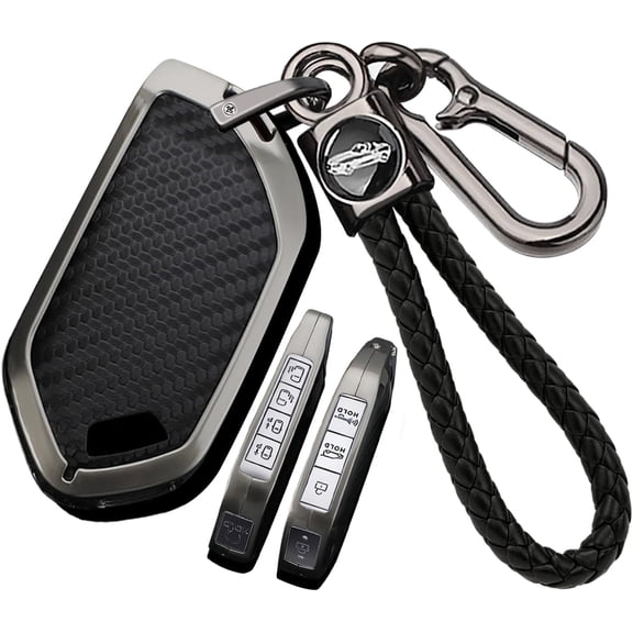 Key Fob Cover Compatible with Kia Sportage K4 K5 GT-Line Telluride Carnival Sorento EV6 EV9 2024-2026 5 Button Keychain Case Holder Protector,1