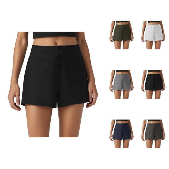 Shorts for Women 2026 Summer Stretchy Dressy Casual Office Work Shorts with Pockets