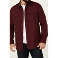 thumbnail image 3 of Brothers And Sons Men's Burley Long Sleeve Button-Down Flannel Shirt Burgundy XX-, 3 of 4