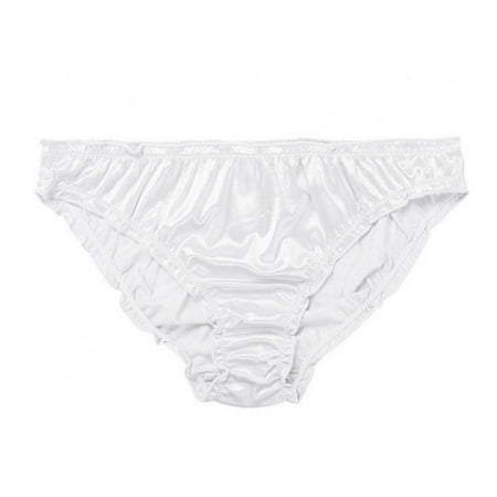 Baywell Sexy Underwear for Women Frozen Silk Seamless Panties with Silky Tactile Touch White