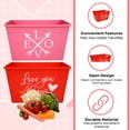 thumbnail image 3 of (2) Valentine's Day Rectangular Bins 12x8.5x7 in for Home Kitchen Cabinet Storage Organizer Vegetable Candies Cookies Holiday Goodies Basket Party Decor Gift Containers Set (Assortment May Vary), 3 of 7