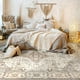 thumbnail image 2 of Alfombra EIEIHOUSE, lavable, vintage, envejecida, 200 x 300 cm, color marrón, 2 of 9