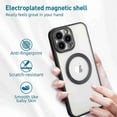 thumbnail image 6 of TECH CIRCLE Magnetic Clear Case for iPhone 16 with Camera Lens Protector Plating Luxury Case Compatible with MagSafe Soft TPU Shockproof Protective Phone Case for 16 Pro Max 6.1 Inch,Black, 6 of 6