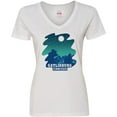 thumbnail image 3 of Inktastic Smoky Mountains Gatlinburg Tennessee with Bear Women's V-Neck T-Shirt, 3 of 5