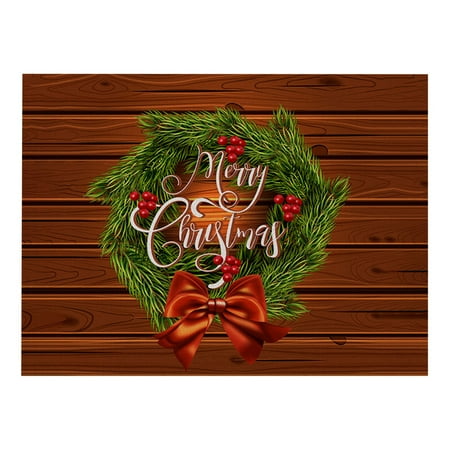 

Nest & Nook Christmas Table Placemats Christmas Rustic Vintage Washable Table Mats