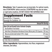 MuscleMeds STEMTROPIN Stem Cell & Growth Factor Booster, Natural Supplement for Performance Enhancement & Anti-Aging, Muscle Building and Recovery, 60 Veggie Capsules