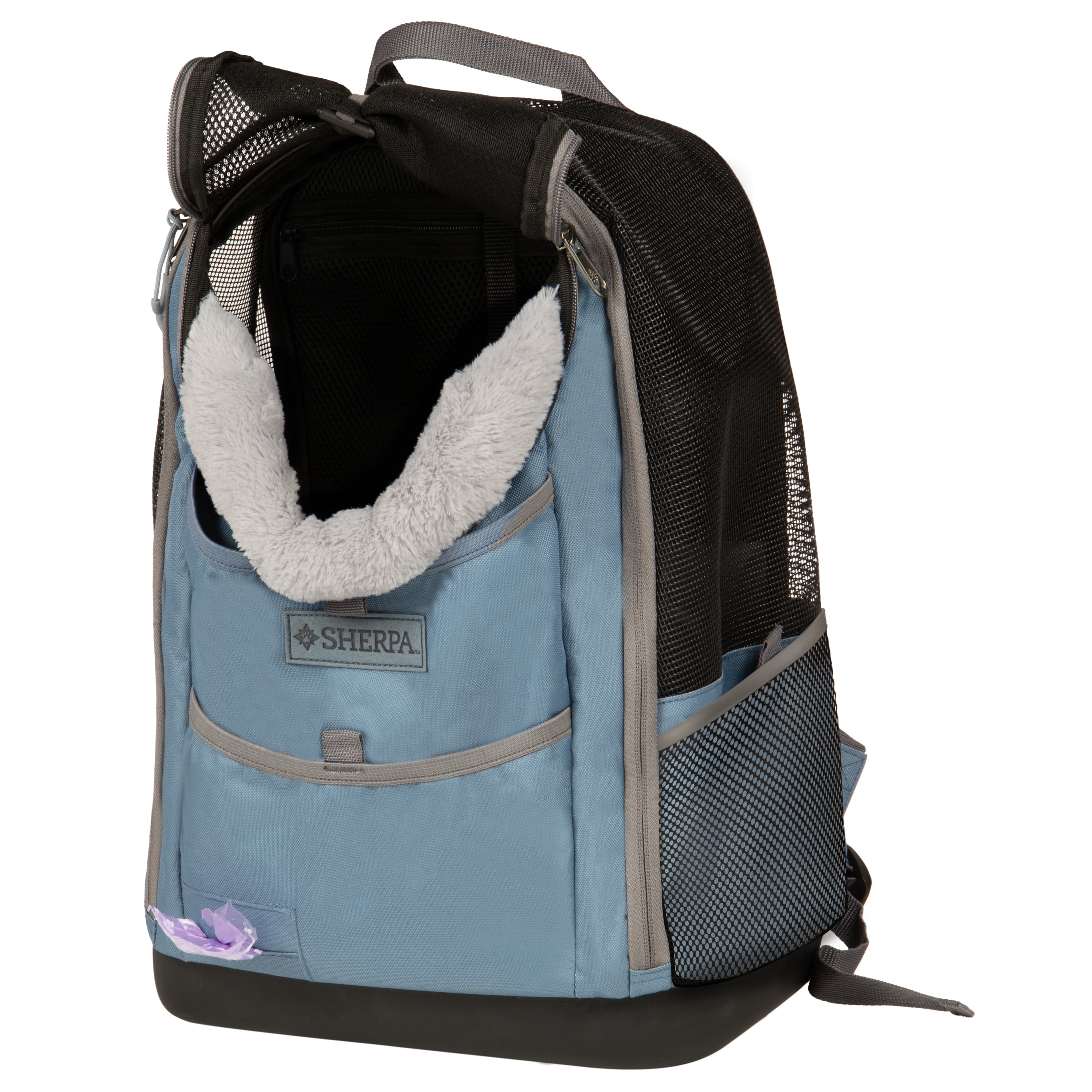 Sherpa Elevation Pet Backpack for Cats & Dogs - Blue, Medium