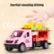 thumbnail image 5 of Coche de juguete inerte para niños, diseño de simulación de camión de hamburguesas y papas fritas con puertas que se abren, neumáticos de goma duraderos, no necesita batería., 5 of 5