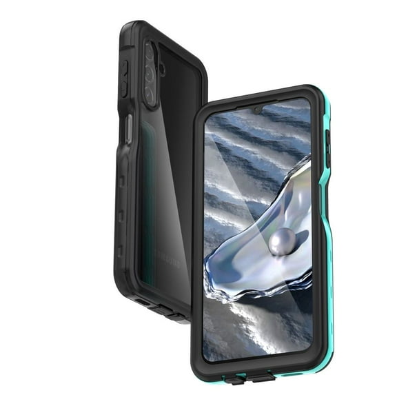 Haobuy Waterproof Case Compatible with Samsung Galaxy A14 5G with Screen Protector Shockproof Case-Blue