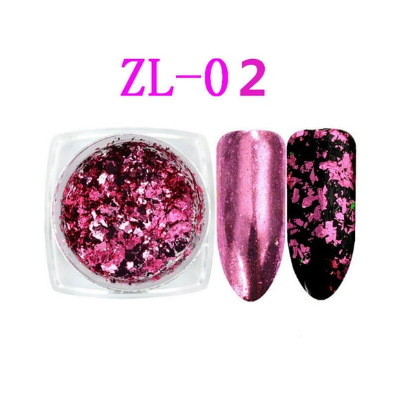 Accesorios para Decoración de Uñas Nail Art Color Foil Powder Gold onlyliua