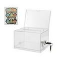 thumbnail image 1 of 1 Pack Acrylic Donation Box with Lock, Clear Ballot Box, 1 of 5