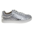 thumbnail image 2 of Badgley Mischka Girls Glitzy Sneakers. (Little Kids Big Kids), Silver, Size: 12, 2 of 6