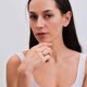 thumbnail image 5 of LuckyLy Anillos de Compromiso y Promesa para Mujer, Acero Inoxidable Color Plata y Zirconia Cúbica – Joyería ideal como Regalos para Mujer Navidad y Regalos Novia San Valentín y Matrimonio, plateado 9, 5 of 8