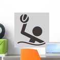 thumbnail image 1 of Water Polo Icon Wall Decal by Wallmonkeys Peel and Stick Graphic (18 in H x 16 in W) WM122018, 1 of 4