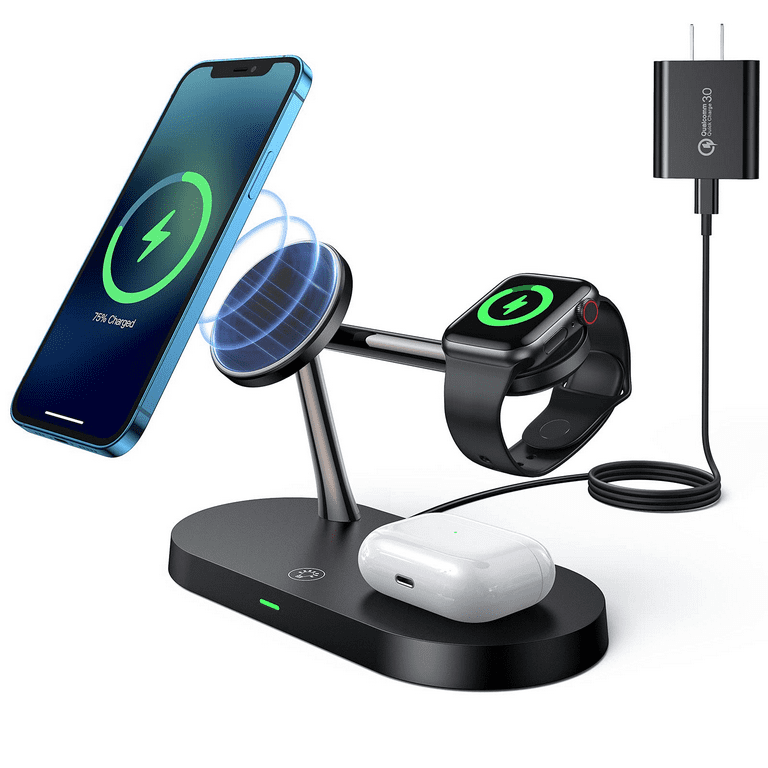 UGREEN MFi Magsafe 25W Wireless Charger Stand 15W 3-In-1 for Apple Watch  Airpods