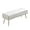 Pu Ivory White, variant on SSyao 44 Inch Bedroom Ottoman Bench, Upholstered End of Bed Bench with Gold Legs for Living Room Bedroom Dinning Room Entryway-Black