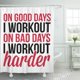 thumbnail image 1 of ABPHQTO Body Workout Harder Gym Building Levantamiento de pesas Fitness Training Cortina de ducha 150x180 cm, 1 of 1