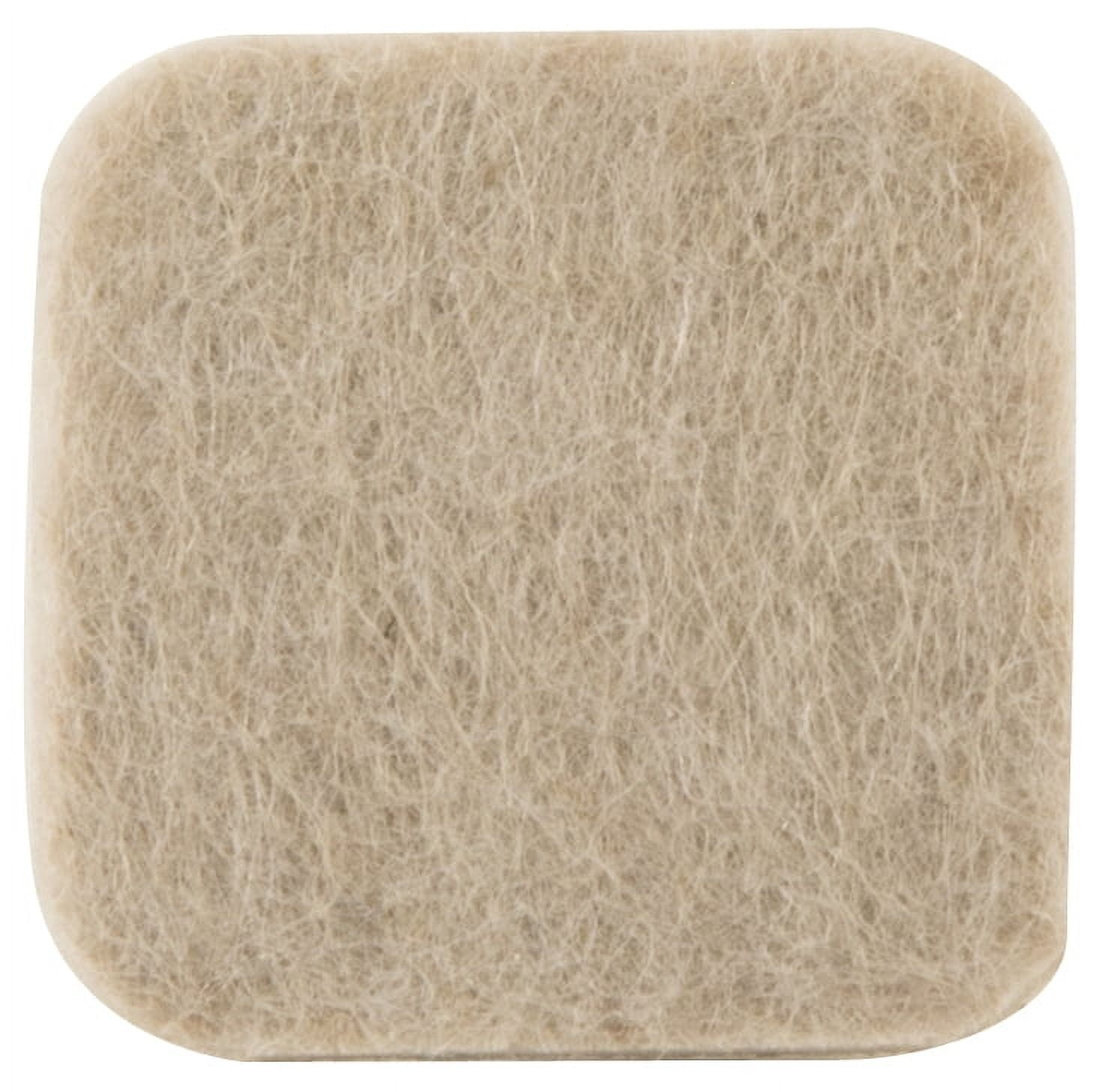 (3 pack) Super Sliders With Gorilla Glue Technology, 1" Square Oatmeal Felt Pad, 16 PC