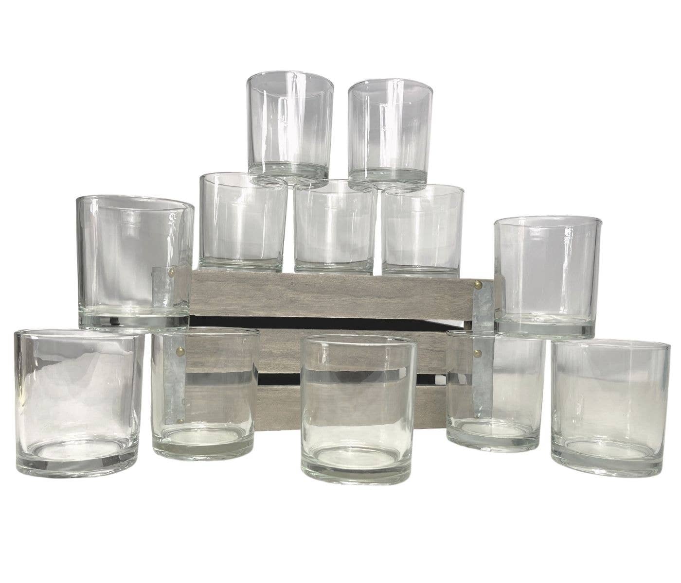 14 oz. Havana Clear Empty Candle making Jar candle vessels for DIY candle-making projects (Box of 36)