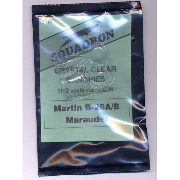 B-26 A/B Marauder Vacuform Canopy / Glazing for Monogram (1/72 model kit accessory)