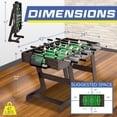 thumbnail image 2 of Mesa de Futbolito Grande Plegable SereneLife 122 cm × 61 cm, Ahorra Espacio, Ideal para Casa, Niños y Adultos, 2 of 6