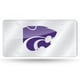 Kansas State Wildcats Argent Laser Plaque d'Immatriculation – image 2 sur 2