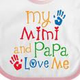 thumbnail image 4 of Inktastic Mimi and Papa Love Me Boys or Girls Baby Bib, 4 of 4