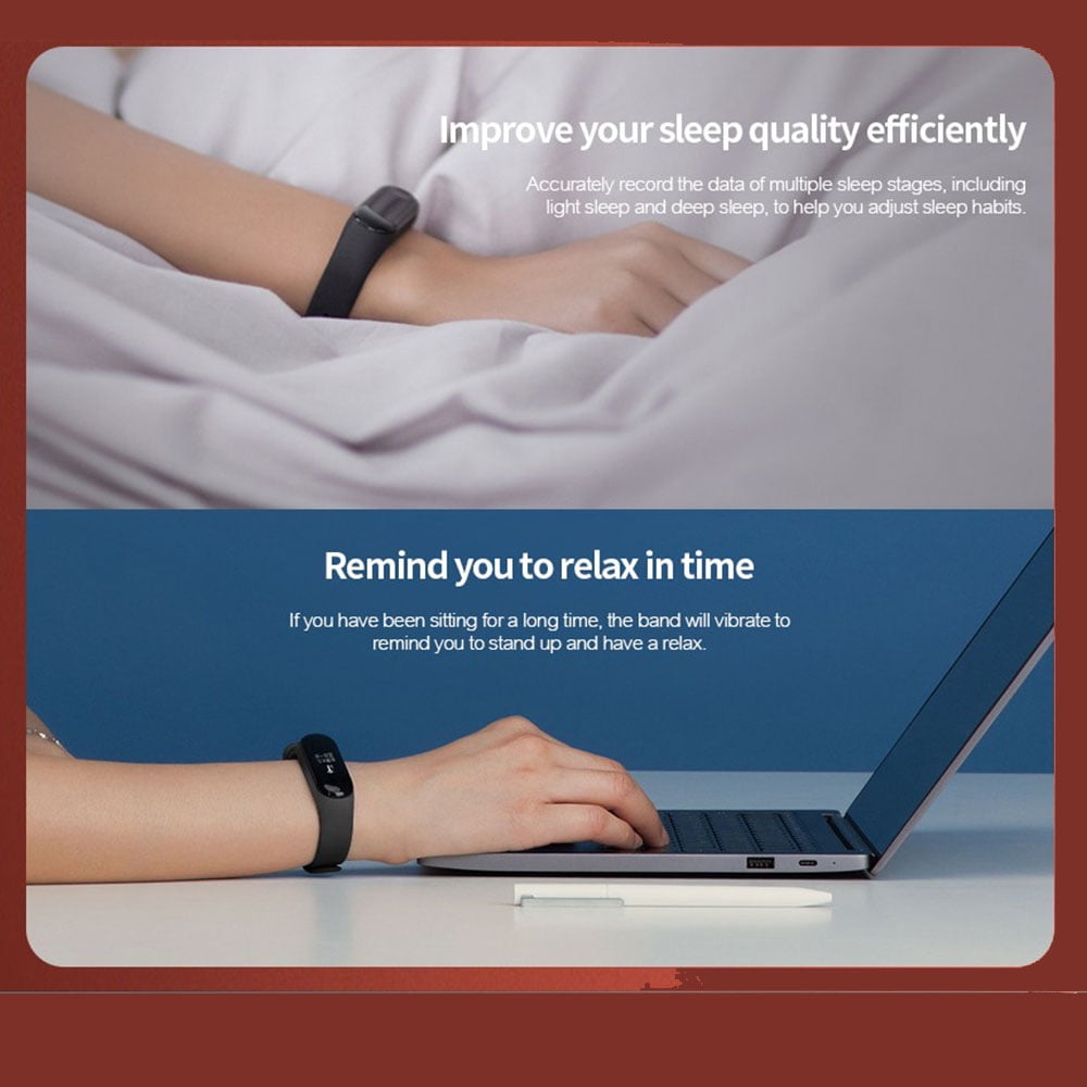 xiaomi mi band 3 smart bracelet steps count sleep monitor