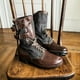 thumbnail image 3 of Botas militares, botas Martin, botas Chelsea planas de color empalmado, botas para hombre, talla grande, 3 of 4