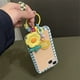 thumbnail image 5 of 3 uds nueva bonita cadena colgante de flores 3D para teléfono para iphone mujeres niñas correa de teléfono móvil anillo colgante antipérdida llavero de joyería redondo JM, 5 of 5