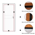 thumbnail image 6 of Unique Bargains Weather Stripping Silicone Door Seal Stopper Black 6.6 Ft Length,1.4 Inch Width, 6 of 6