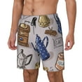 thumbnail image 2 of Daiia Antique Vintage Teapot Coffee Grinder Mens Swim Trunks Swim Shorts Quick Dry Swim Shorts with Mesh Lining Pockets-XX-Large, 2 of 9