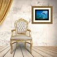 thumbnail image 3 of Unknown 18x15 Gold Ornate Wood Framed with Double Matting Museum Art Print Titled - Celebrate - Dolphins, 3 of 4