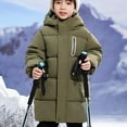 thumbnail image 4 of KyCheLot Boys Girls Winter Coats Thick Warm Solid Color Casual Zip up Windproof Long Sleeve Hoodie Jackets 4-14 Years, 4 of 6