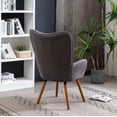 thumbnail image 6 of Roundhill Furniture Doarnin Wingback Chair, Gray, 6 of 14